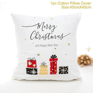 Linen Merry Christmas Cover Cushion - agoradevshop