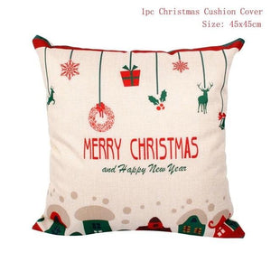 Linen Merry Christmas Cover Cushion - agoradevshop