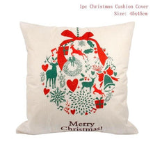 Load image into Gallery viewer, Linen Merry Christmas Cover Cushion - agoradevshop