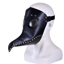 Load image into Gallery viewer, Plague doctor cosplay mask Beak Doctor Mask Long Nose Cosplay Fancy Mask plague doctor Gothic Retro Rock Leather Halloween beak Mask PY - agoradevshop