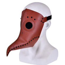 Load image into Gallery viewer, Plague doctor cosplay mask Beak Doctor Mask Long Nose Cosplay Fancy Mask plague doctor Gothic Retro Rock Leather Halloween beak Mask PY - agoradevshop