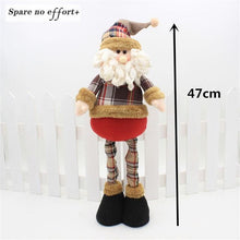 Load image into Gallery viewer, 47cm Retractable Christmas Santa Claus/Snowman Dolls Standing Navidad Figurine Christmas tree Ornaments Kids Christmas Gifts Toy - agoradevshop