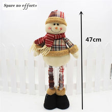 Load image into Gallery viewer, 47cm Retractable Christmas Santa Claus/Snowman Dolls Standing Navidad Figurine Christmas tree Ornaments Kids Christmas Gifts Toy - agoradevshop