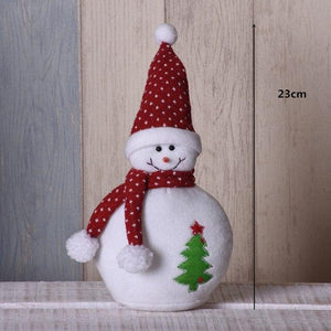 47cm Retractable Christmas Santa Claus/Snowman Dolls Standing Navidad Figurine Christmas tree Ornaments Kids Christmas Gifts Toy - agoradevshop