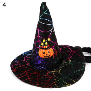 Halloween Pet Dog Cat Bat Owl Pumpkin Print Hat Cap Funny Party Costume Hat Halloween Cute Funny Cosplay Gift - agoradevshop