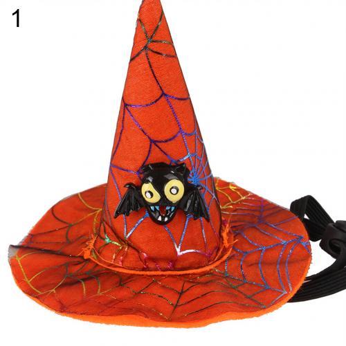 Halloween Pet Dog Cat Bat Owl Pumpkin Print Hat Cap Funny Party Costume Hat Halloween Cute Funny Cosplay Gift - agoradevshop