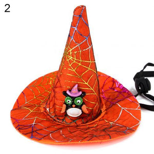 Halloween Pet Dog Cat Bat Owl Pumpkin Print Hat Cap Funny Party Costume Hat Halloween Cute Funny Cosplay Gift - agoradevshop