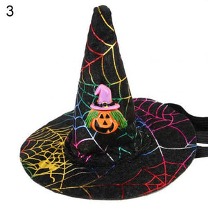 Halloween Pet Dog Cat Bat Owl Pumpkin Print Hat Cap Funny Party Costume Hat Halloween Cute Funny Cosplay Gift - agoradevshop