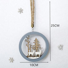 Load image into Gallery viewer, 2020 New Year Natural Xmas Elk Wood Craft Christmas Tree Ornament Noel Christmas Decoration for Home Wooden Pendant Navidad Gift - agoradevshop