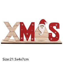 Load image into Gallery viewer, 2020 New Year Natural Xmas Elk Wood Craft Christmas Tree Ornament Noel Christmas Decoration for Home Wooden Pendant Navidad Gift - agoradevshop