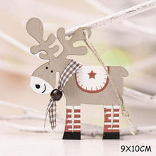 Load image into Gallery viewer, 2020 New Year Natural Xmas Elk Wood Craft Christmas Tree Ornament Noel Christmas Decoration for Home Wooden Pendant Navidad Gift - agoradevshop