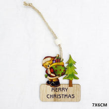 Load image into Gallery viewer, 2020 New Year Natural Xmas Elk Wood Craft Christmas Tree Ornament Noel Christmas Decoration for Home Wooden Pendant Navidad Gift - agoradevshop