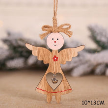 Load image into Gallery viewer, 2020 New Year Natural Xmas Elk Wood Craft Christmas Tree Ornament Noel Christmas Decoration for Home Wooden Pendant Navidad Gift - agoradevshop