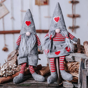 Various Styles Handmade Swedish Christmas Santa Gnome Plush Doll Holiday Figurines Toy Xmas Home Ornaments - agoradevshop