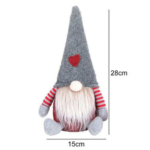 Load image into Gallery viewer, Various Styles Handmade Swedish Christmas Santa Gnome Plush Doll Holiday Figurines Toy Xmas Home Ornaments - agoradevshop