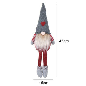 Various Styles Handmade Swedish Christmas Santa Gnome Plush Doll Holiday Figurines Toy Xmas Home Ornaments - agoradevshop