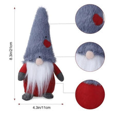 Load image into Gallery viewer, Various Styles Handmade Swedish Christmas Santa Gnome Plush Doll Holiday Figurines Toy Xmas Home Ornaments - agoradevshop