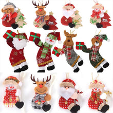 Load image into Gallery viewer, Christmas Decoration Santa Claus Hold Gift Box Doll for Home Decor Xmas Tree Pendants toy New Year Drop Ornaments Kids Gift - agoradevshop