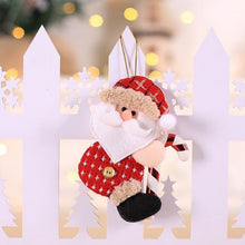 Load image into Gallery viewer, Christmas Decoration Santa Claus Hold Gift Box Doll for Home Decor Xmas Tree Pendants toy New Year Drop Ornaments Kids Gift - agoradevshop