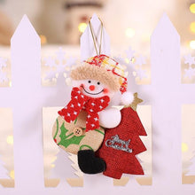 Load image into Gallery viewer, Christmas Decoration Santa Claus Hold Gift Box Doll for Home Decor Xmas Tree Pendants toy New Year Drop Ornaments Kids Gift - agoradevshop