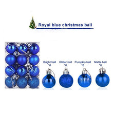 Load image into Gallery viewer, 24pcs 30mm Christmas Tree Ball Decoration Party Hanging Ornament Bauble Drop Pendant Xmas Decorations For Home Gift Drop Ship - agoradevshop