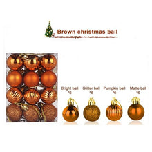 Load image into Gallery viewer, 24pcs 30mm Christmas Tree Ball Decoration Party Hanging Ornament Bauble Drop Pendant Xmas Decorations For Home Gift Drop Ship - agoradevshop