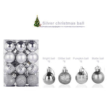 Load image into Gallery viewer, 24pcs 30mm Christmas Tree Ball Decoration Party Hanging Ornament Bauble Drop Pendant Xmas Decorations For Home Gift Drop Ship - agoradevshop