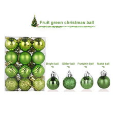 Load image into Gallery viewer, 24pcs 30mm Christmas Tree Ball Decoration Party Hanging Ornament Bauble Drop Pendant Xmas Decorations For Home Gift Drop Ship - agoradevshop