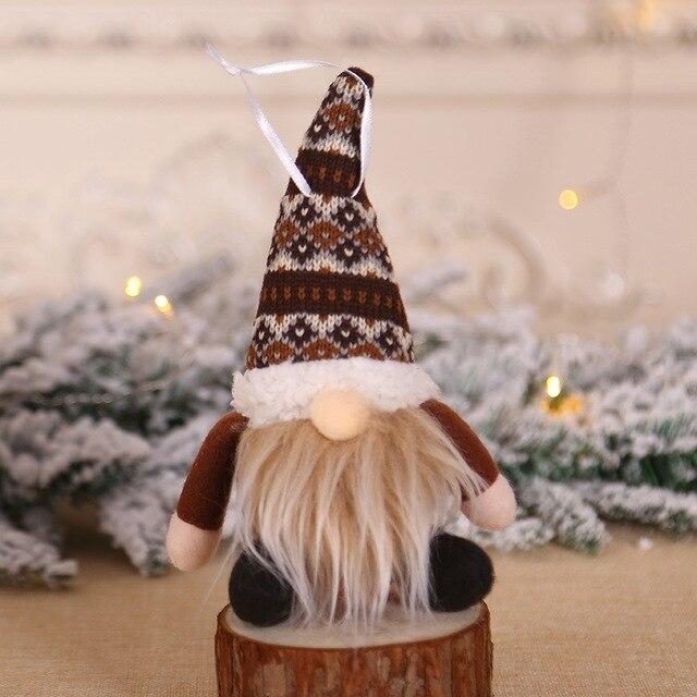 Plush Gnome Doll Christmas Tree Wall Hanging Pendant Holiday Decor Gift - agoradevshop