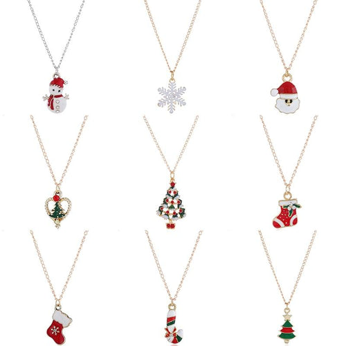 Christmas Necklaces Earrings Bracelets for Women Girls Xmas Gift Christmas Decorations for Home 2019 Navidad Christmas Ornaments - agoradevshop