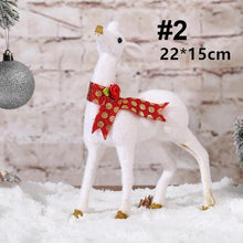 Load image into Gallery viewer, Christmas White Reindeer Toy - agoradevshop