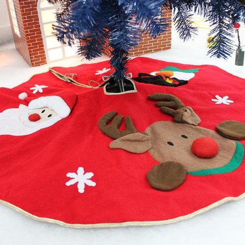 45-100cm Red Christmas Tree decoration Carpet Party Ornaments Christmas Decoration for Home Non-woven Xmas Decorations - agoradevshop