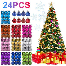 Load image into Gallery viewer, 24pcs 30mm Christmas Tree Ball Decoration Party Hanging Ornament Bauble Drop Pendant Xmas Decorations For Home Gift Drop Ship - agoradevshop