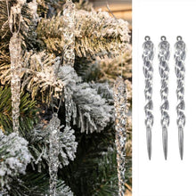 Load image into Gallery viewer, Christmas Decoration 3/6PCS Simulation Ice Xmas Tree Hanging Ornament Fake Icicle Props X-mas Tree Decorations Winter Party - agoradevshop